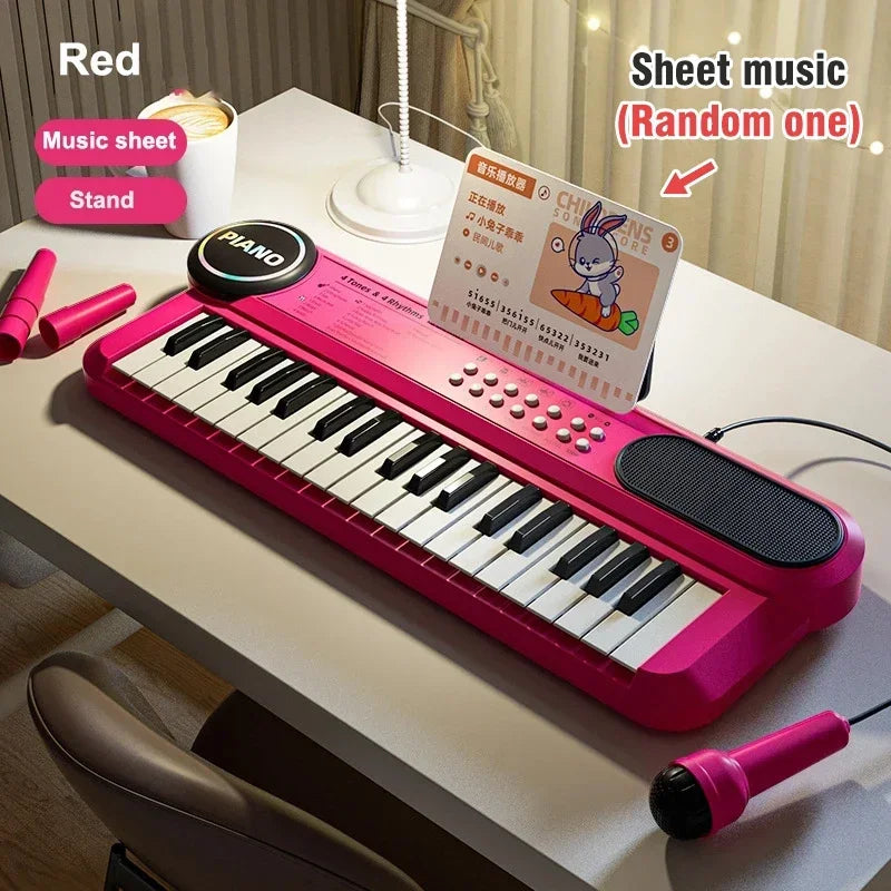 Premium 37-Key Kids Electric Piano Keyboard with Microphone 🎤✨