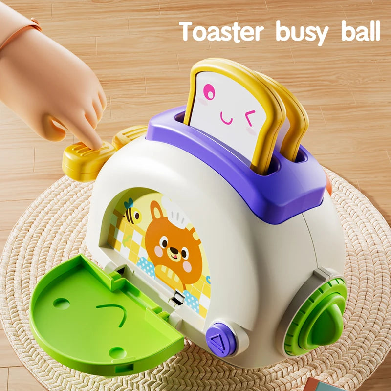 Montessori Busy Cube 10-in-1 Sensory Toy for Toddlers | Fine Motor Skills Learning Toy | Travel Activity Cube for Babies