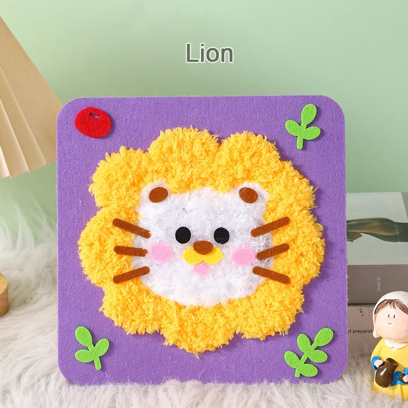Premium DIY Cartoon Animal Sewing & Embroidery Craft Kit for Kids 🧵✨
