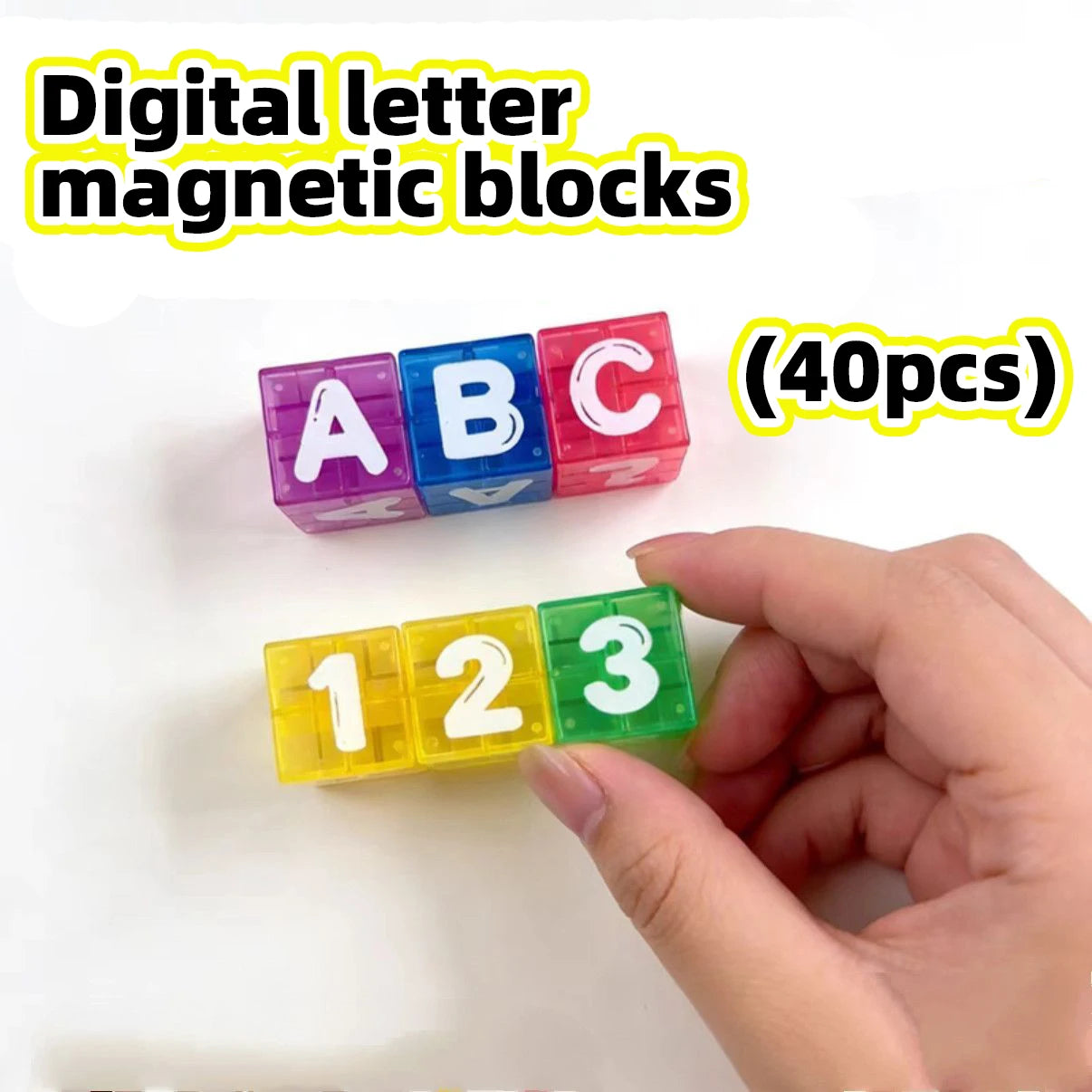 Mini Magnetic Alphabet & Numbers Cubes with Iron Gift Box