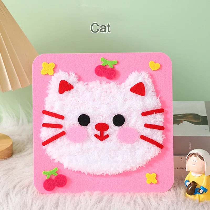 Premium DIY Cartoon Animal Sewing & Embroidery Craft Kit for Kids 🧵✨