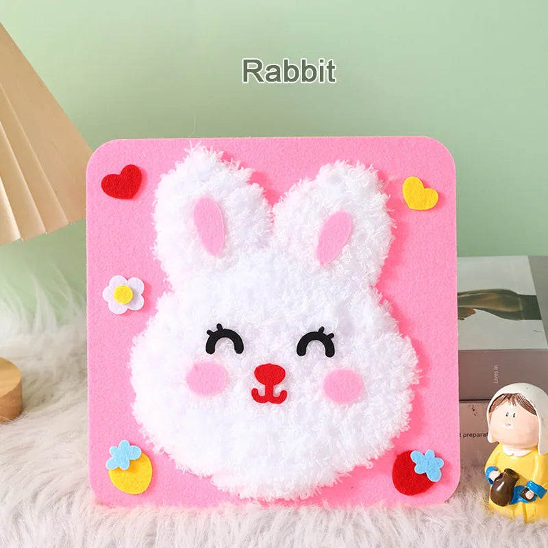 Premium DIY Cartoon Animal Sewing & Embroidery Craft Kit for Kids 🧵✨