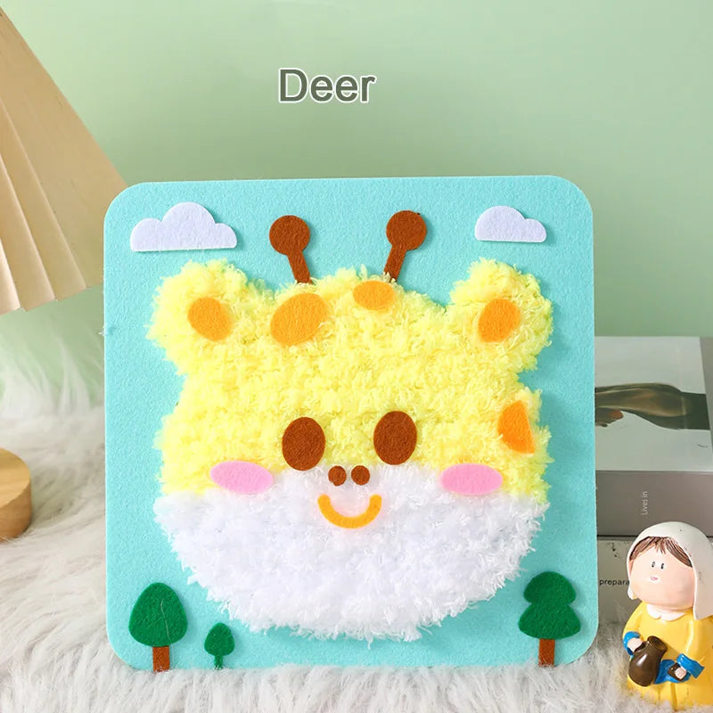 Premium DIY Cartoon Animal Sewing & Embroidery Craft Kit for Kids 🧵✨