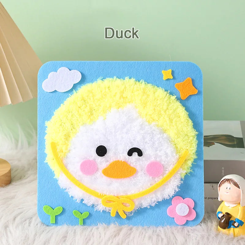 Premium DIY Cartoon Animal Sewing & Embroidery Craft Kit for Kids 🧵✨