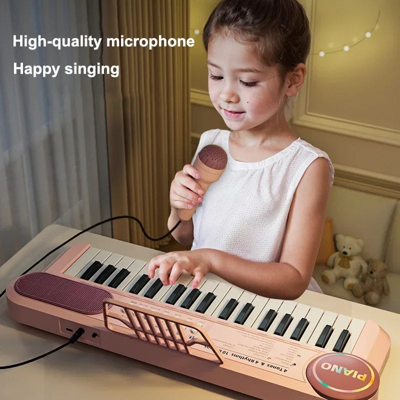 Premium 37-Key Kids Electric Piano Keyboard with Microphone 🎤✨