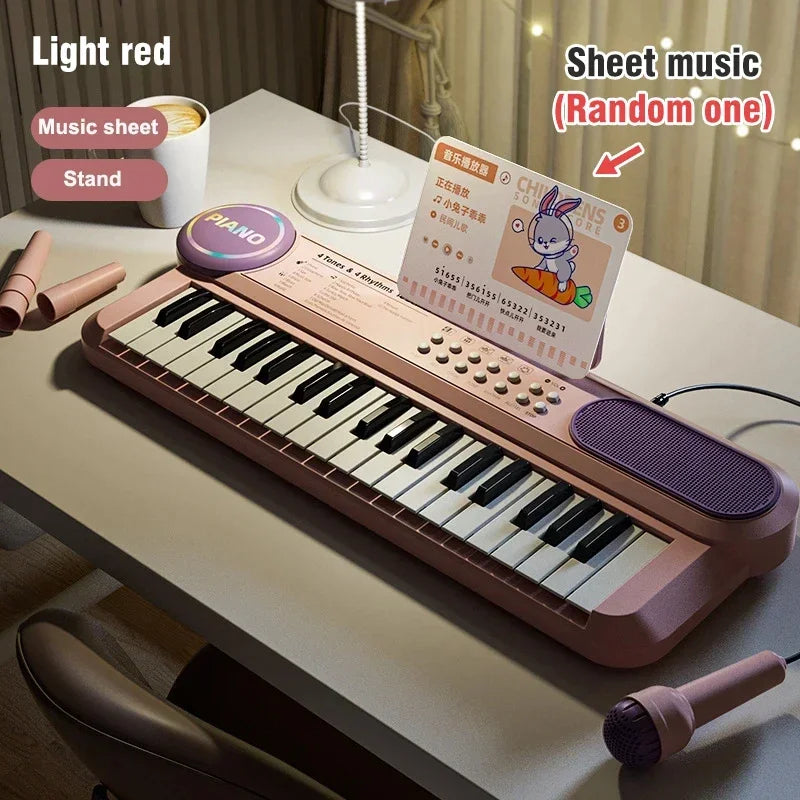 Premium 37-Key Kids Electric Piano Keyboard with Microphone 🎤✨