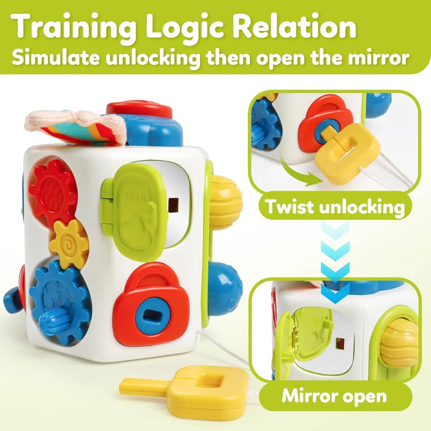 Montessori Busy Cube for Toddlers 🧩✨ | Premium Quality Early Educational Sensory Toy