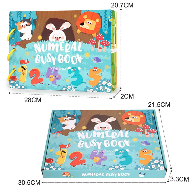 My First Montessori Busy Book - Reusable Sticker & Matching Quiet Book for Toddlers