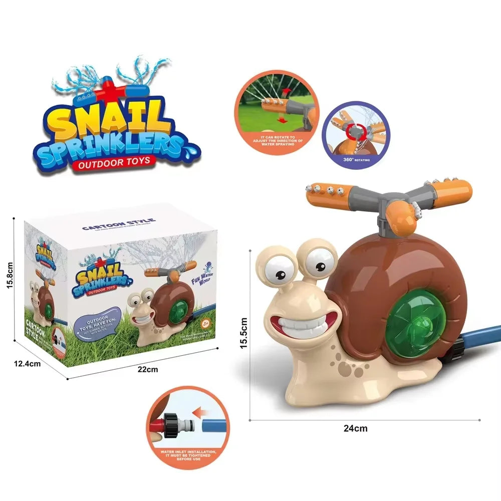 Outdoor Snail Water Sprinkler & Spray Toy for Kids