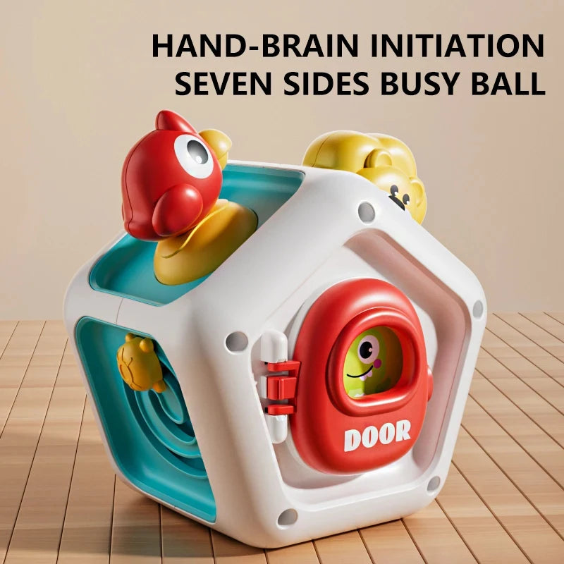 Baby toys Cube Hand-on Ability Training Lock Box Fine Motor Skill Development Cube Educational Learning Montessori Toys for Kids