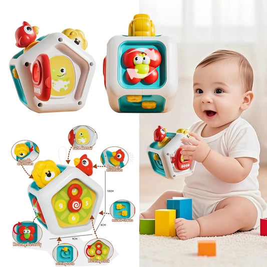 Montessori 7-Side Busy Ball Activity Cube — High-Quality Hand-on Ability Training & Fine Motor Skill Toy 🧩✨