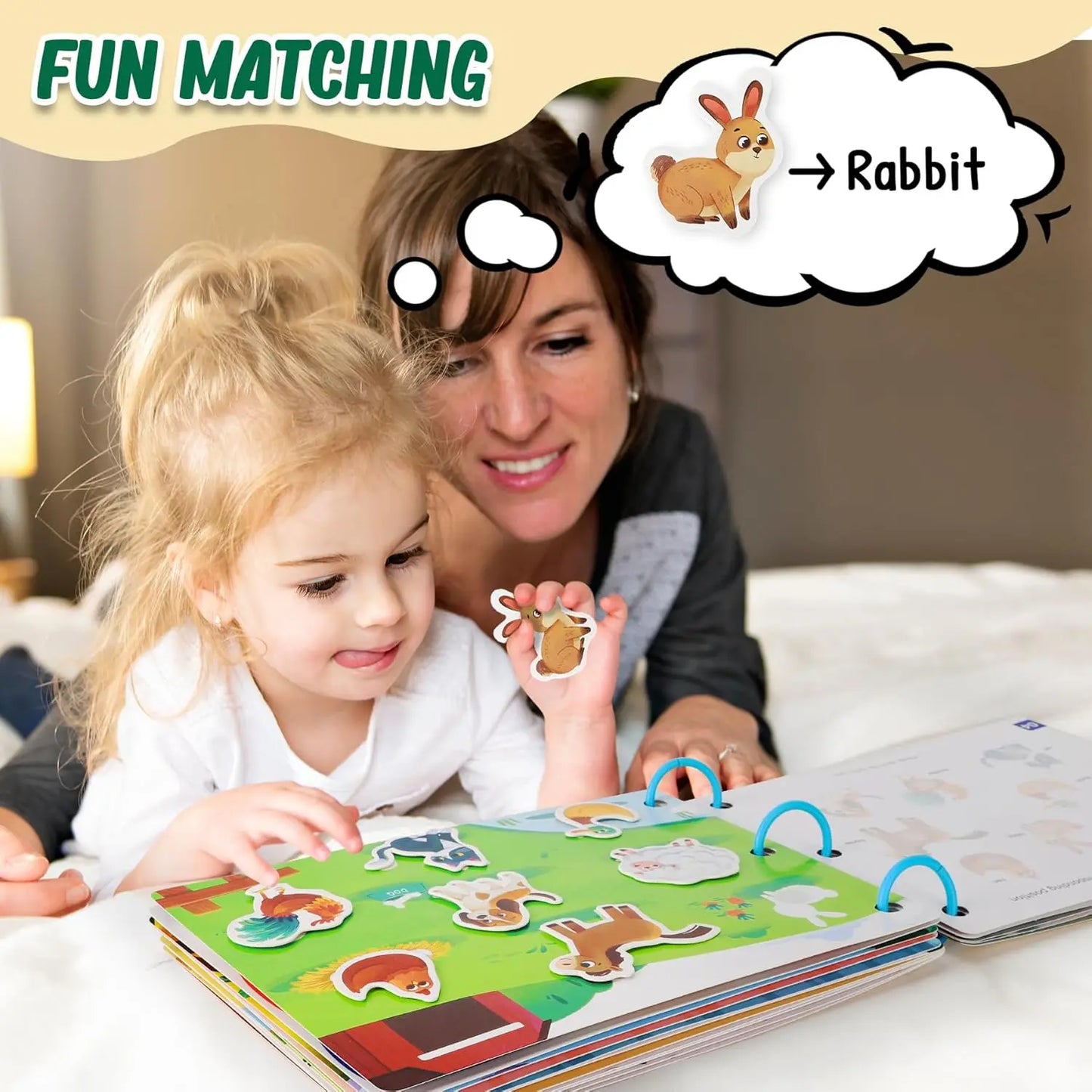 My First Montessori Busy Book - Reusable Sticker & Matching Quiet Book for Toddlers