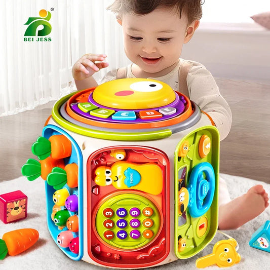 7-in-1 Baby Activity Cube & Musical Toy — High-Quality Educational Development Center for Toddlers 🎶✨