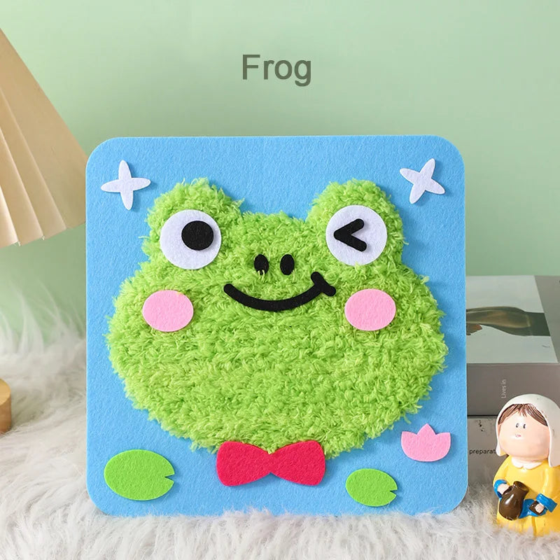 Premium DIY Cartoon Animal Sewing & Embroidery Craft Kit for Kids 🧵✨