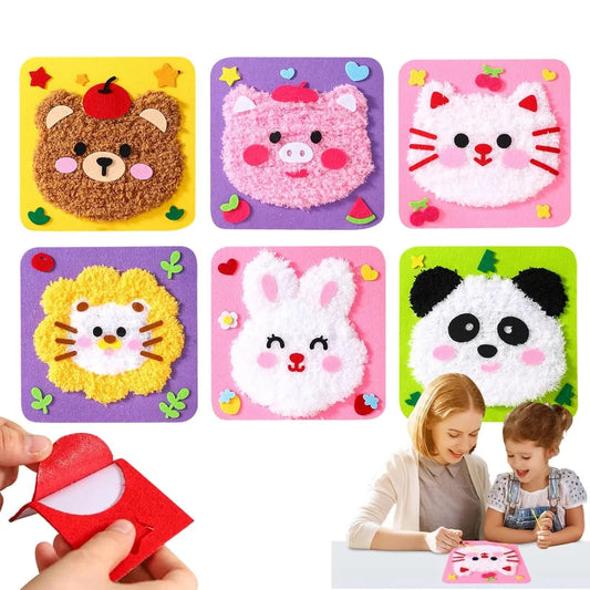 Premium DIY Cartoon Animal Sewing & Embroidery Craft Kit for Kids 🧵✨