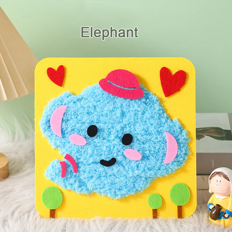 Premium DIY Cartoon Animal Sewing & Embroidery Craft Kit for Kids 🧵✨