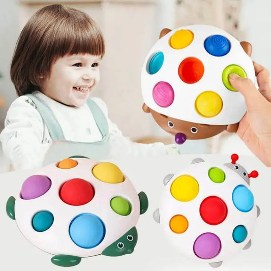 Premium Baby Hedgehog Pop Sensory Toy - Early Education Focus & Fine Motor Skills Training 🦔🌈✨