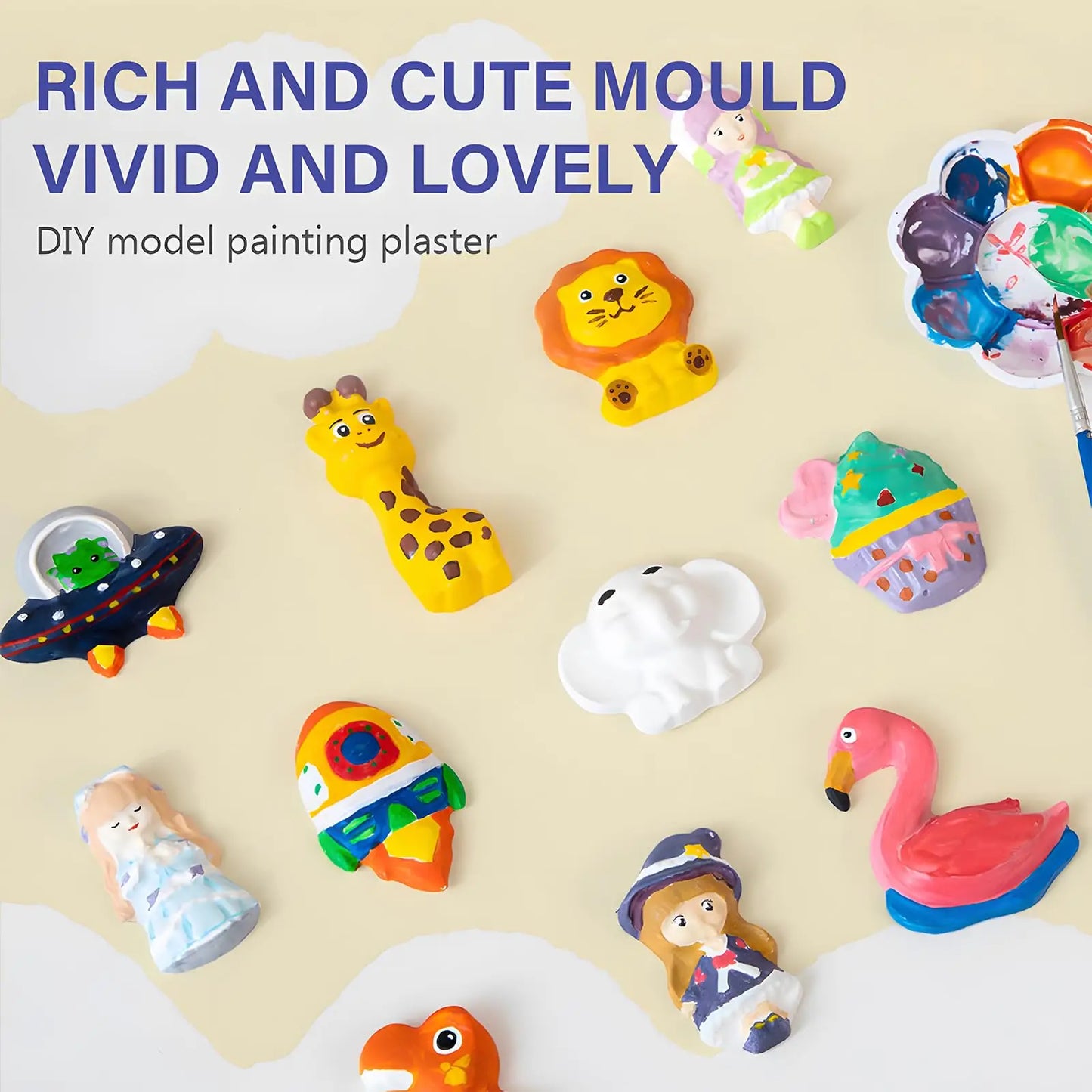 3D Space Exploration Mould & Paint Art Kit for Kids