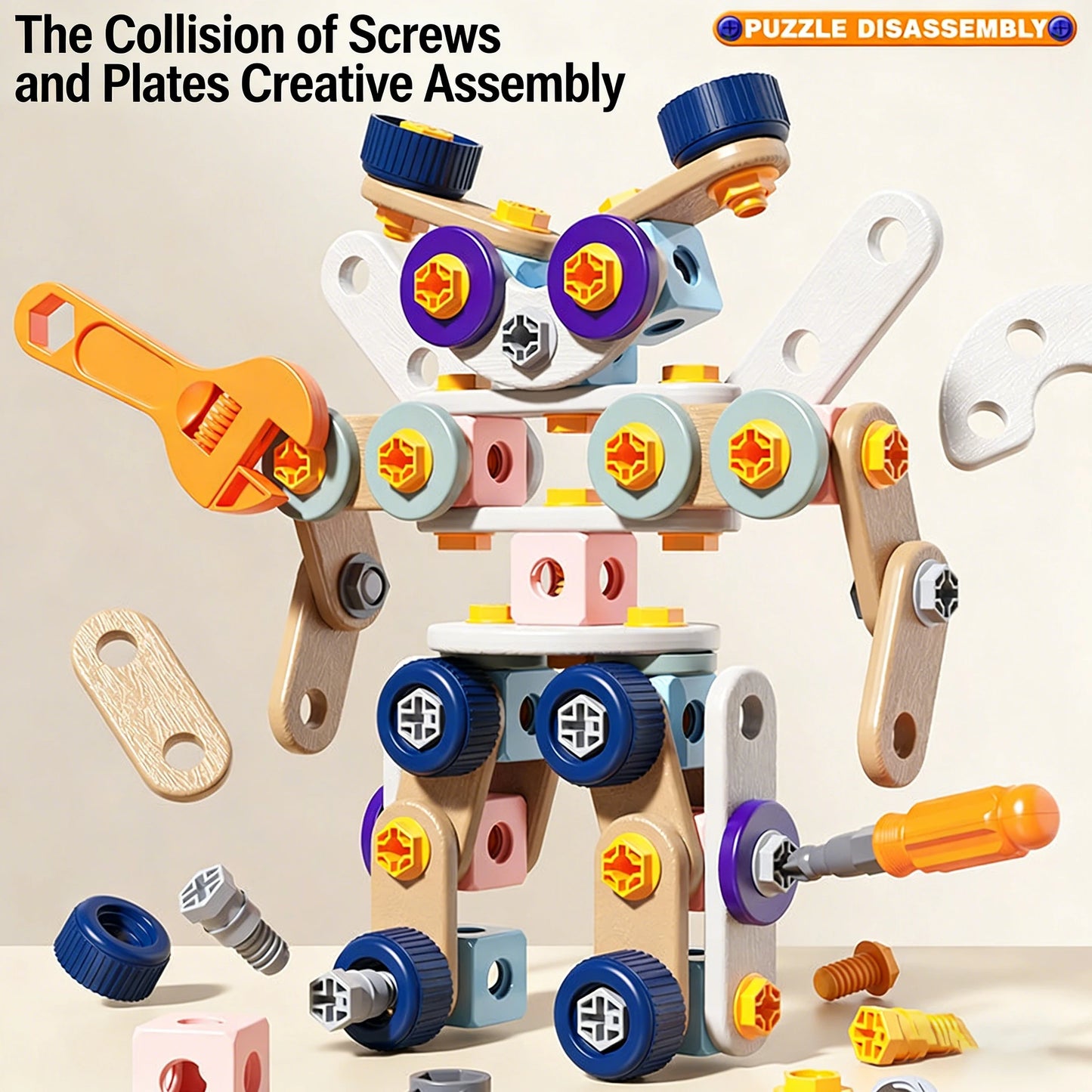 DIY Nut Hand Disassembly Assembly Puzzle Simulated Screwing Toolbox Early Educational Kids Toy Repair Tools Blocks Toys For Boys