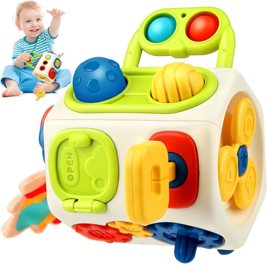 Montessori Busy Cube for Toddlers 🧩✨ | Premium Quality Early Educational Sensory Toy
